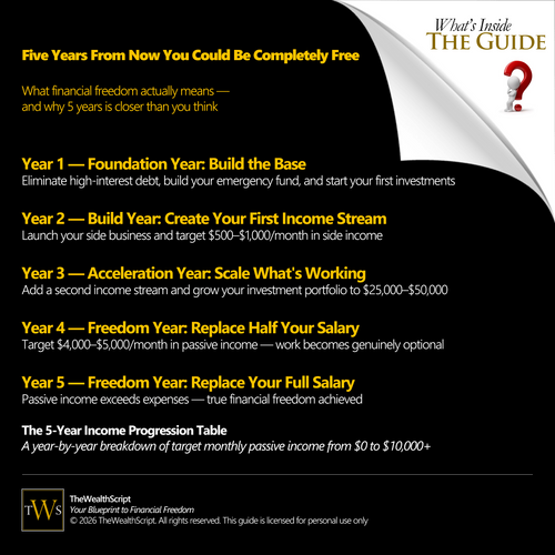 5 Year Financial Freedom Roadmap