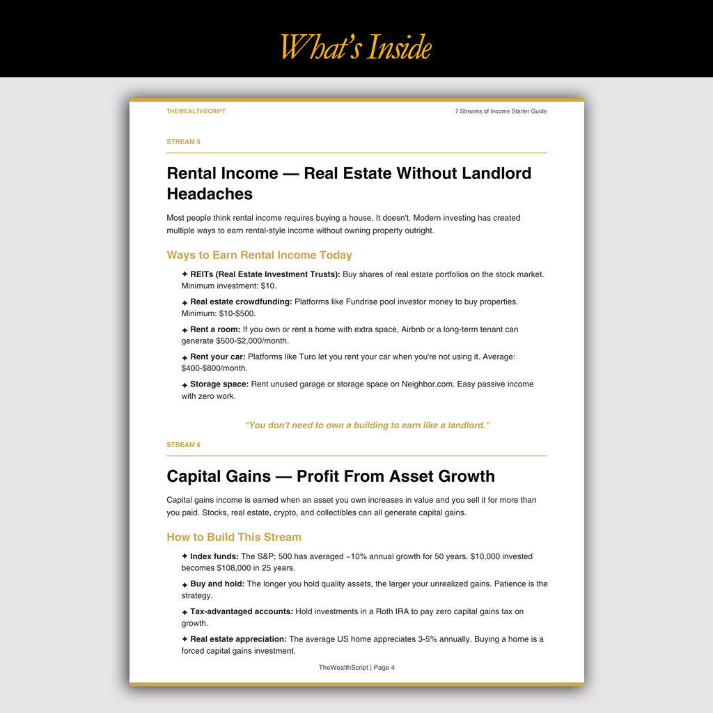 7 Streams of Income Starter Guide