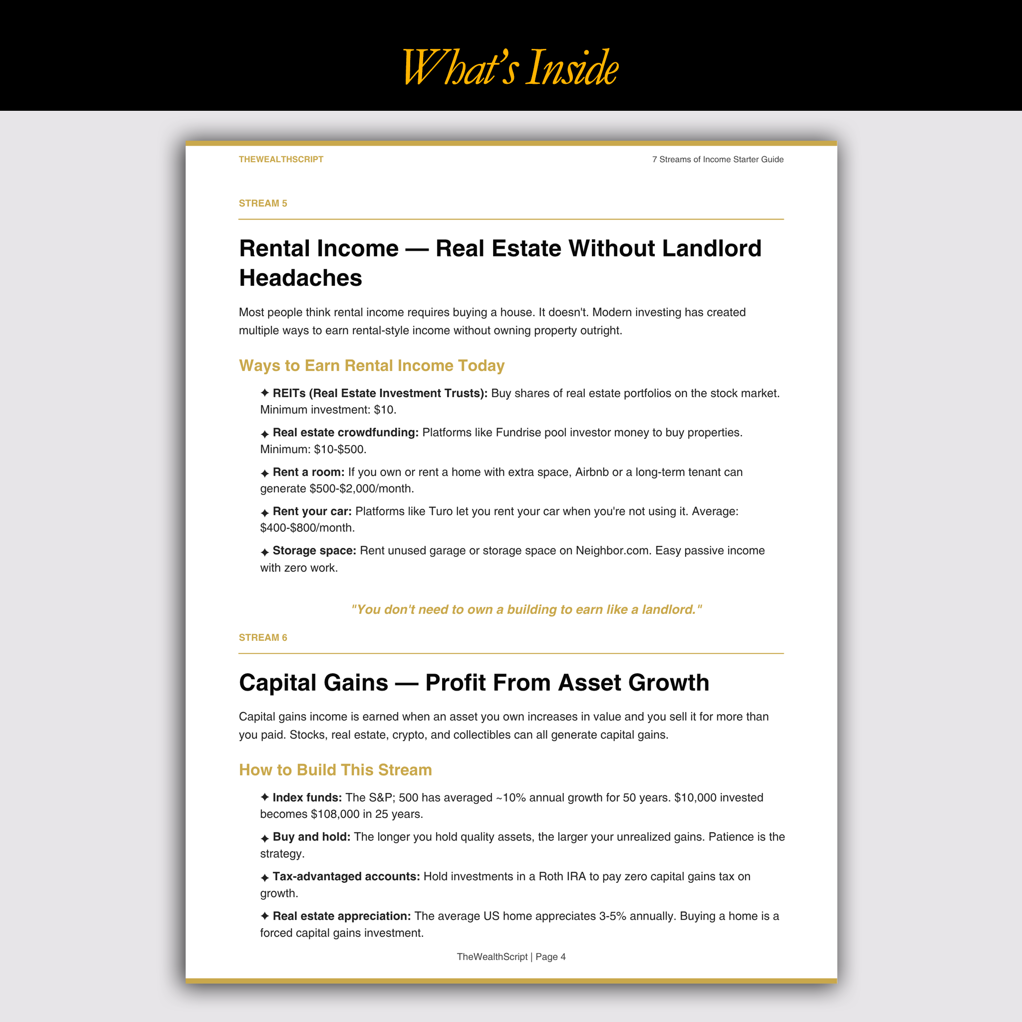 7 Streams of Income Starter Guide