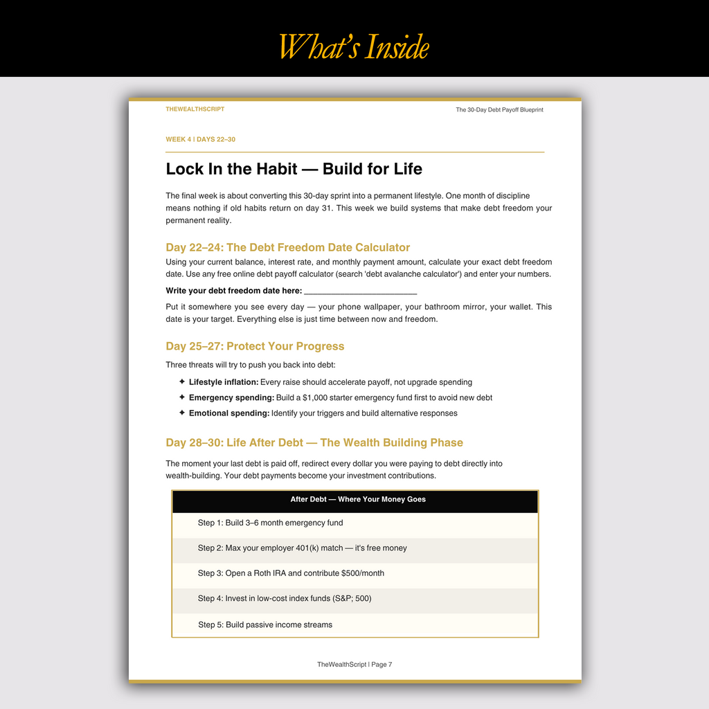 The 30-Day Debt Payoff Blueprint
